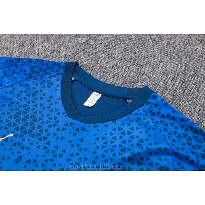 Tracksuit Olympique Marseille Short Sleeve 2023-2024 Blue - Shorts